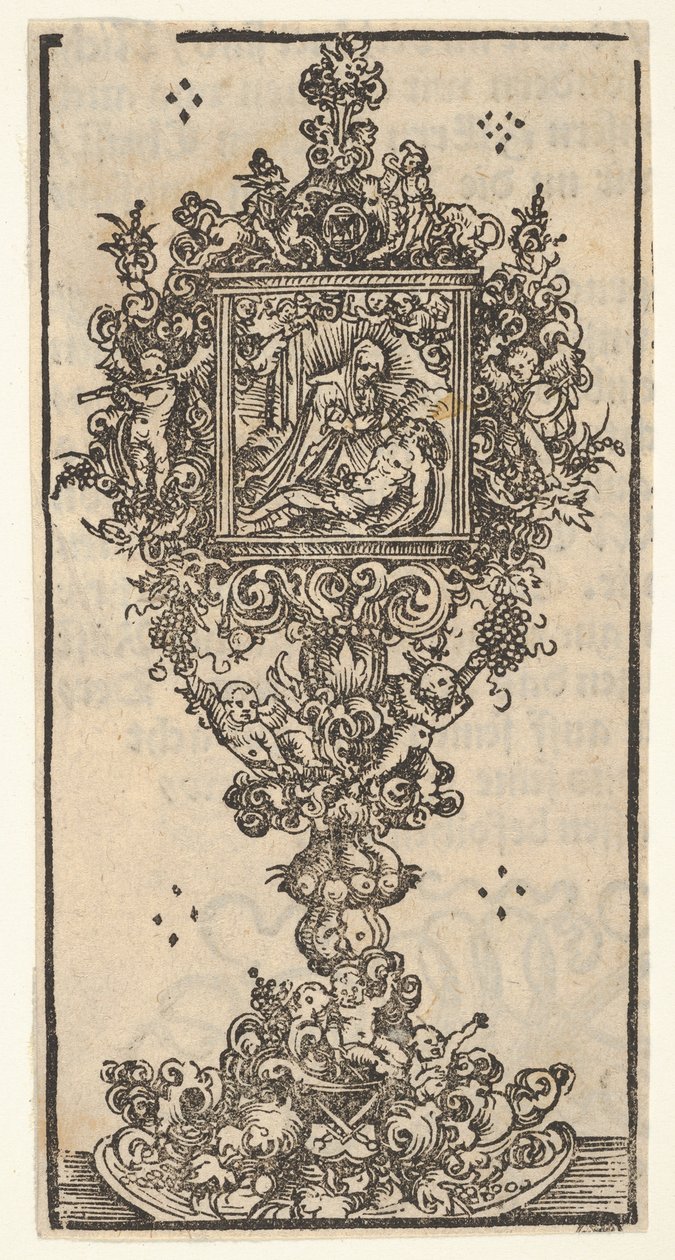 Reliquiar mit einer Pietà, aus der großen Serie der Wittenberger Reliquiare, 1509 von Lucas Cranach the Elder