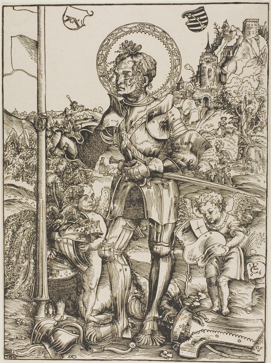 Heiliger Georg stehend von Lucas Cranach the Elder