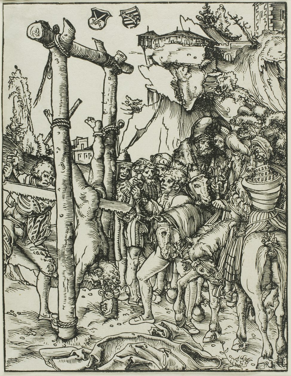 Heiliger Simon, aus Das Martyrium der Apostel von Lucas Cranach the Elder