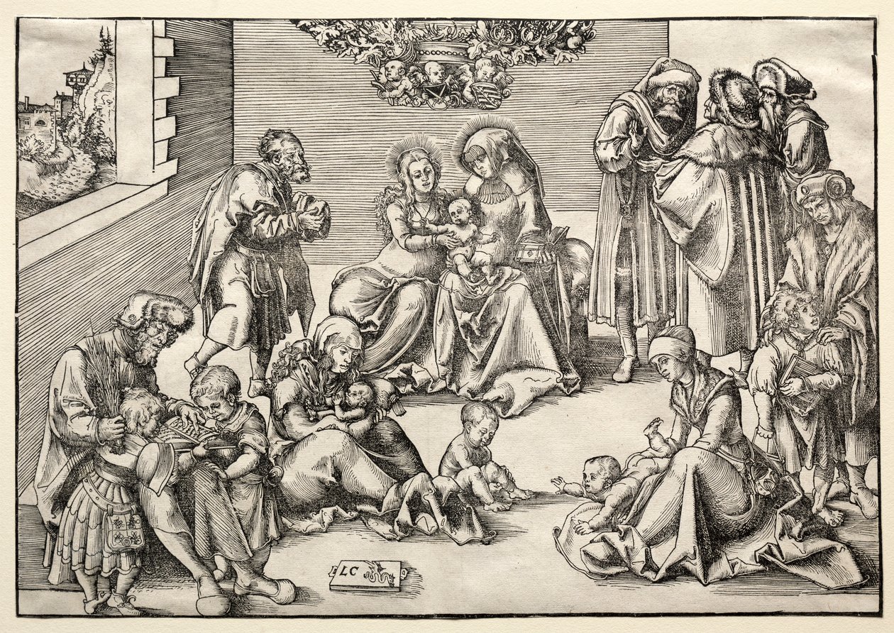 Die Heilige Familie und Verwandte von Lucas Cranach the Elder