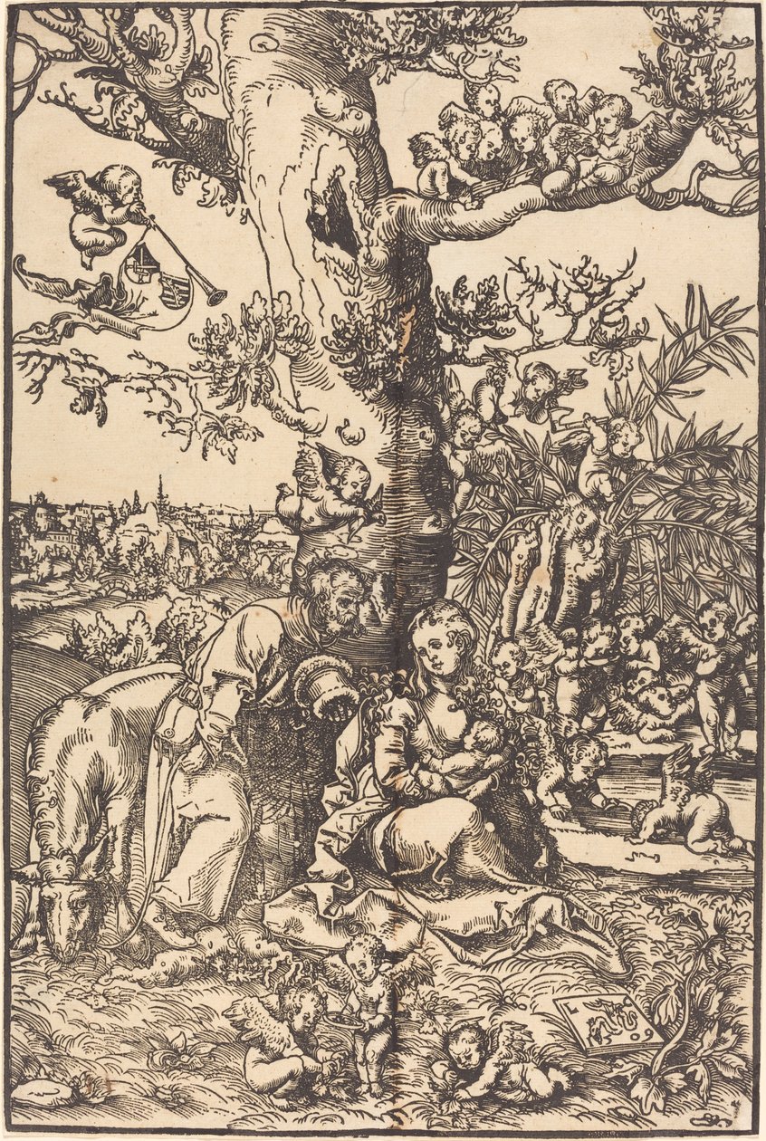 Die Rast auf der Flucht nach Ägypten von Lucas Cranach the Elder