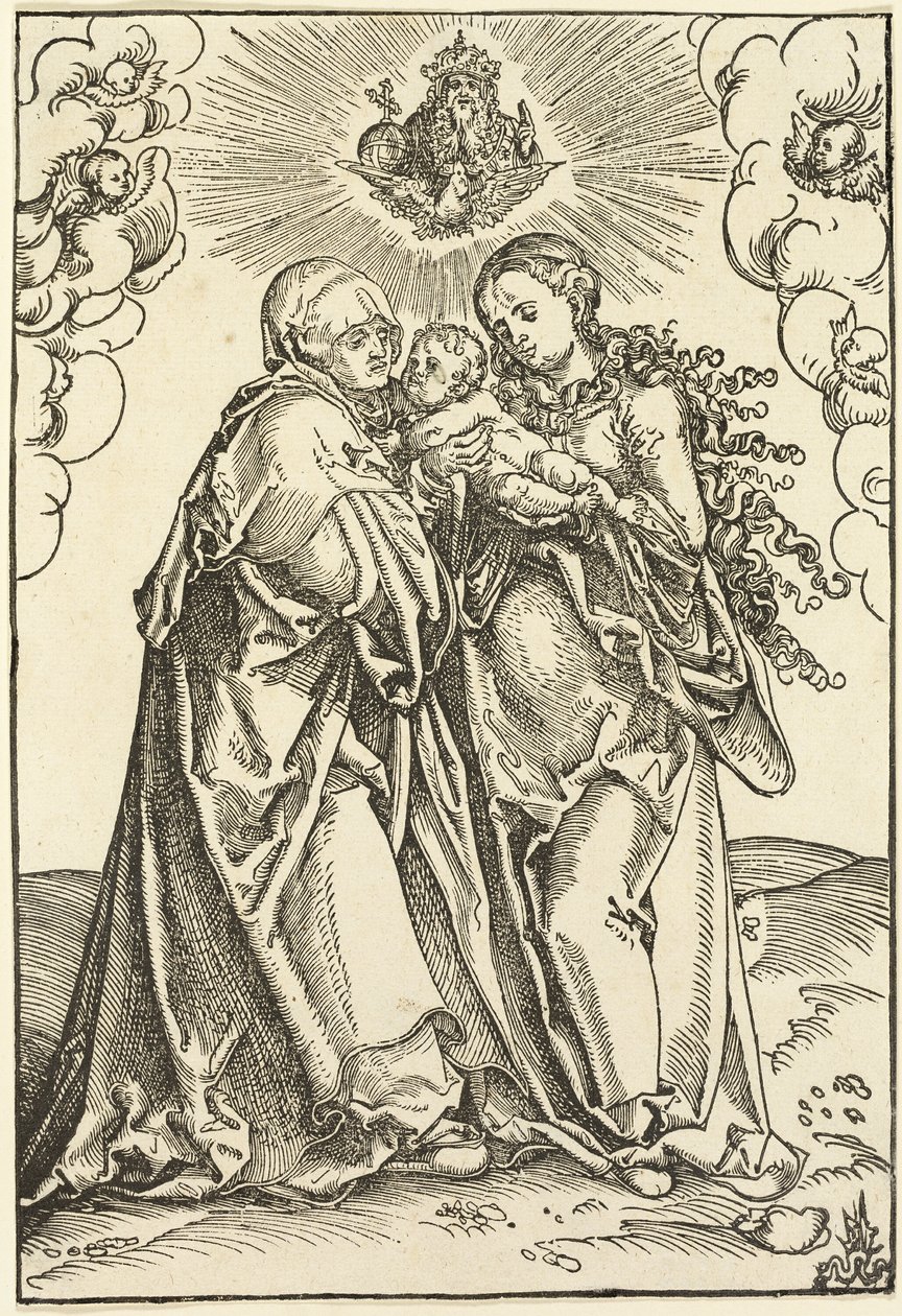 Die Jungfrau und das Kind mit der heiligen Anna von Lucas Cranach the Elder