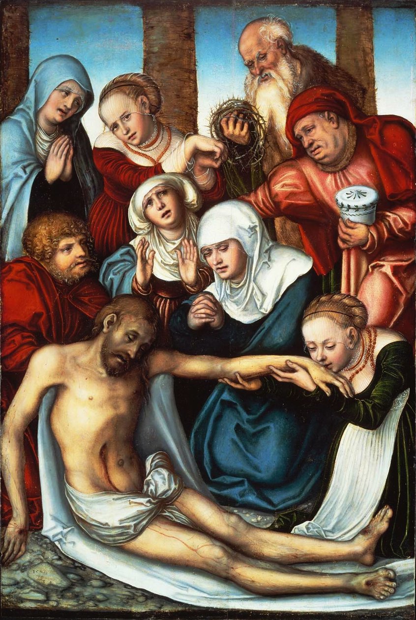 Die Beweinung Christi von Lucas Cranach the Elder