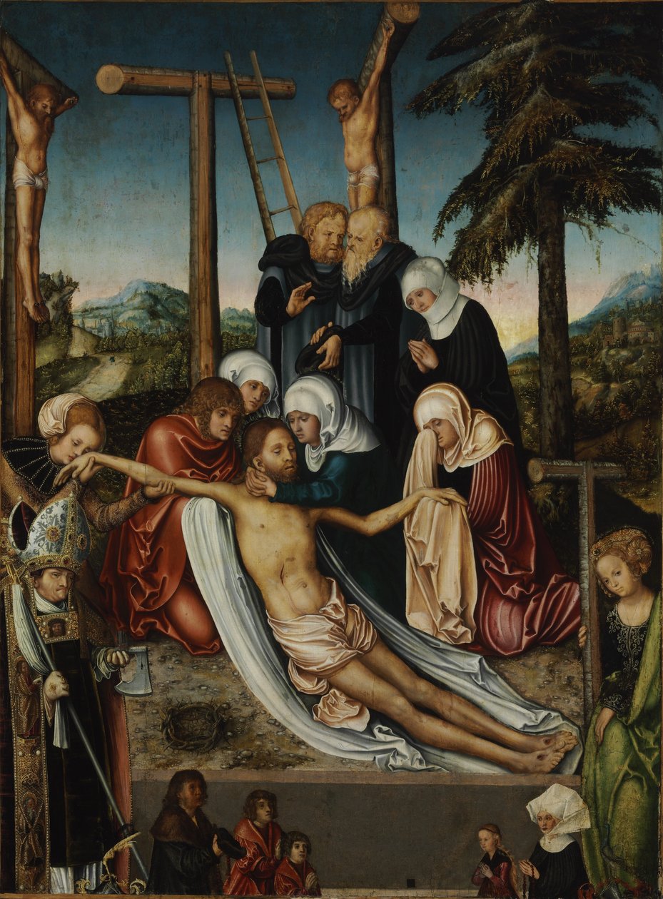 Die Beweinung Christi von Lucas Cranach the Elder