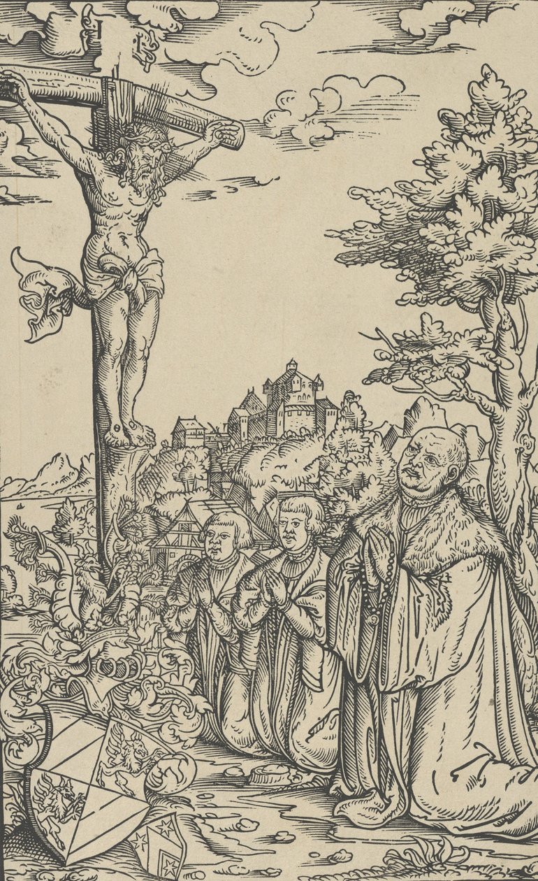 Exlibris von Christoph Scheurl von Lucas Cranach the Younger  