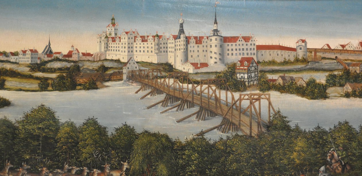 Hirschjagd des Kurfürsten Johann Friedrich (Detail) von Lucas Cranach the Younger