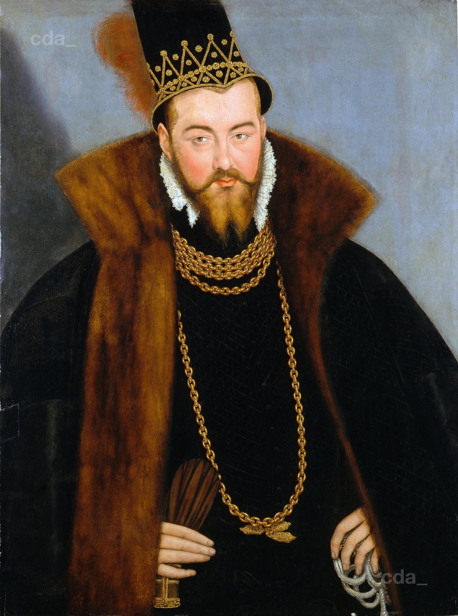 Porträt des Markgrafen Georg Friedrich von Brandenburg-Ansbach-Bayreuth von Lucas Cranach the Younger