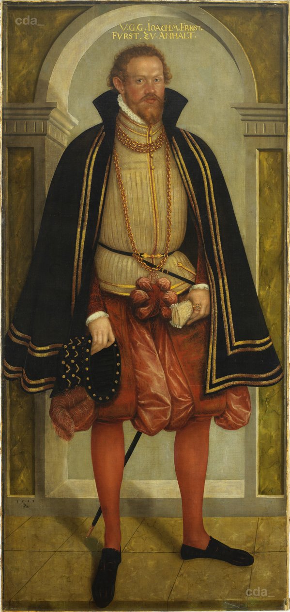 Porträt von Prinz Joachim Ernst von Anhalt (1536 - 1586) von Lucas Cranach the Younger