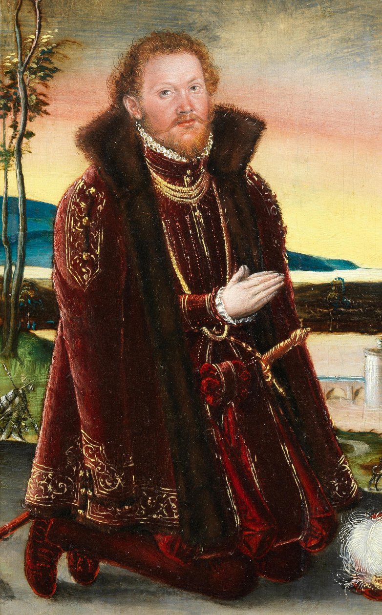 Porträt von Prinz Joachim Ernst von Anhalt von Lucas Cranach the Younger