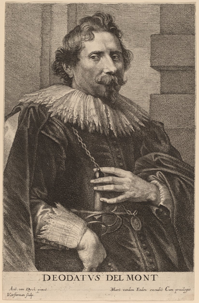 Deodat Delmont von Lucas Emil Vorsterman after Sir Anthony van Dyck
