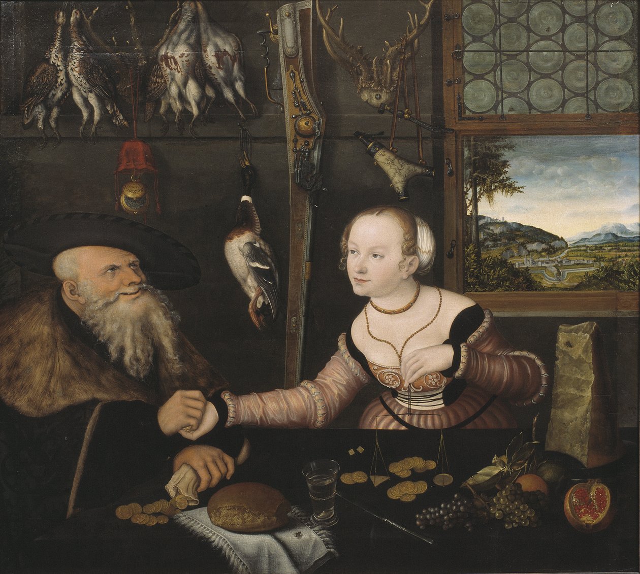 Das ungleiche Paar von Lucas the Elder Cranach