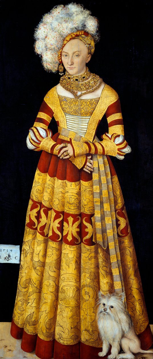 Porträt von Katharina von Mecklenburg (1487-1561) (1514) von Lucas the Elder Cranach