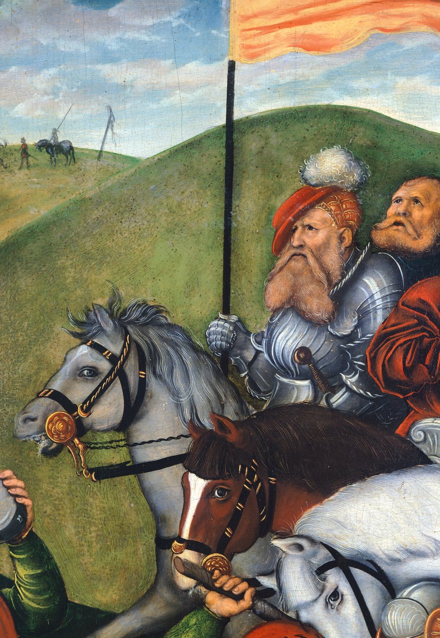 Der Weg nach Golgatha (Detail) von Lucas the Elder Cranach