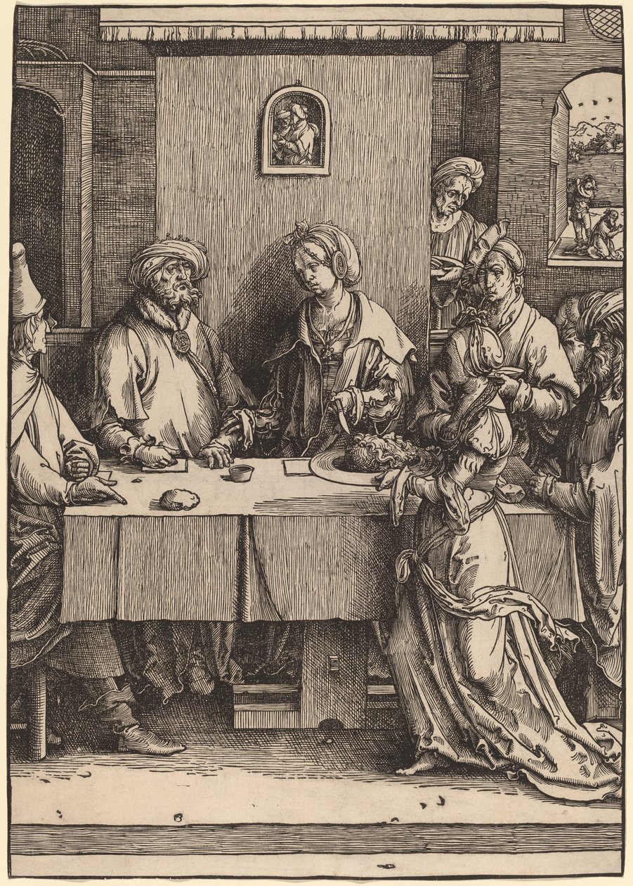 Herodes und Herodias von Lucas van Leyden