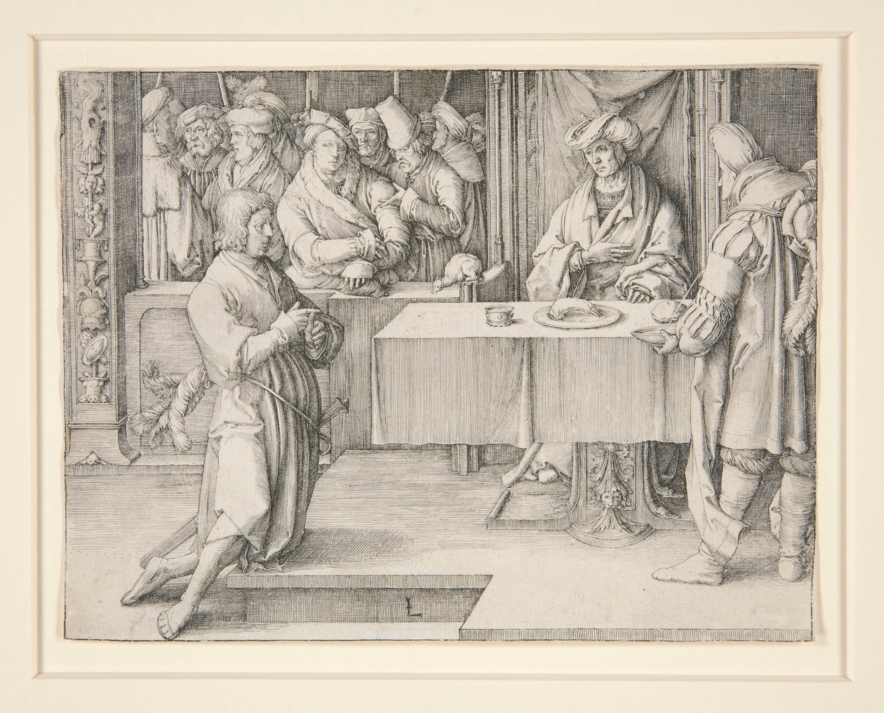 Joseph deutet den Pharao von Lucas van Leyden