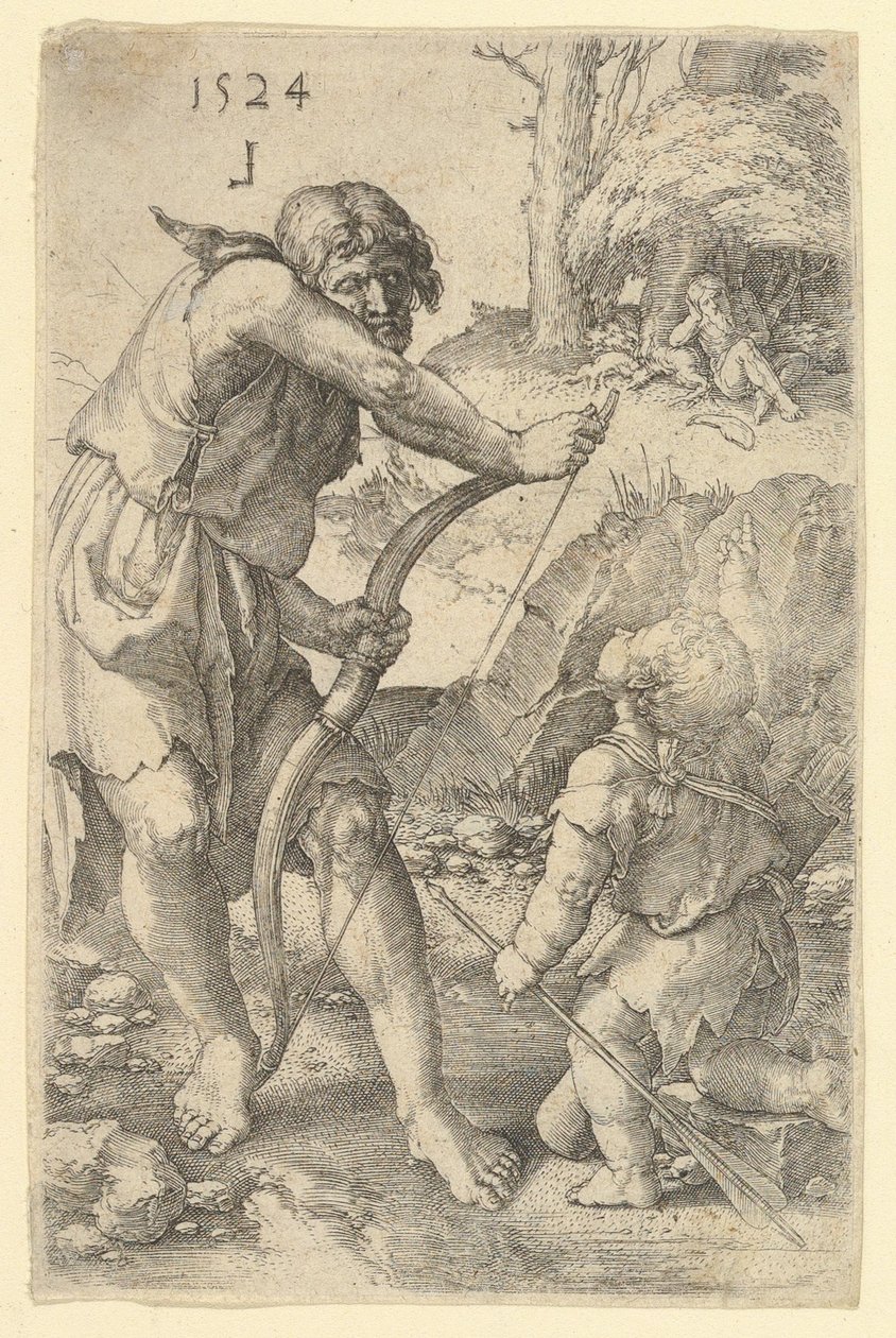 Lamech und Kain von Lucas van Leyden