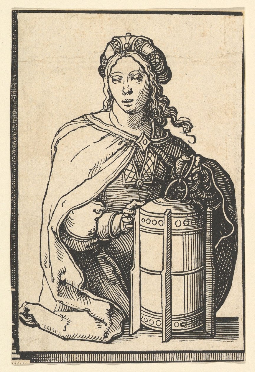 Persische Sibylle, aus der Serie der Sibyllen, ca. 1530 von Lucas van Leyden