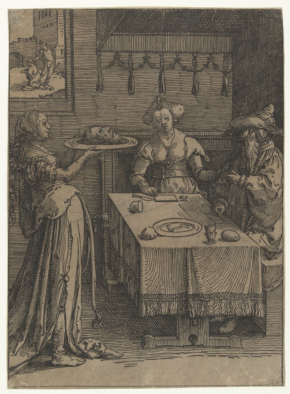 Salomé mit dem Haupt von Johannes dem Täufer von Lucas van Leyden