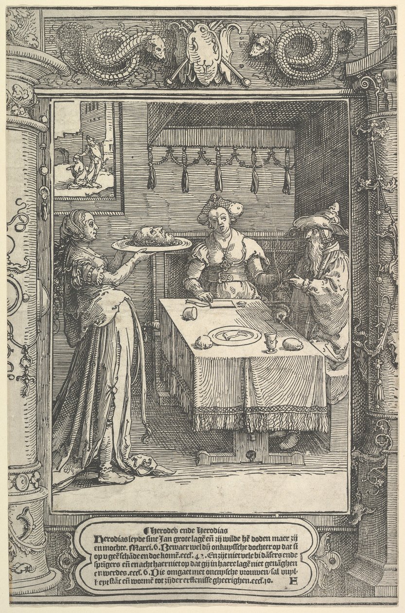 Salome mit dem Kopf von Johannes dem Täufer, ca. 1517 von Lucas van Leyden