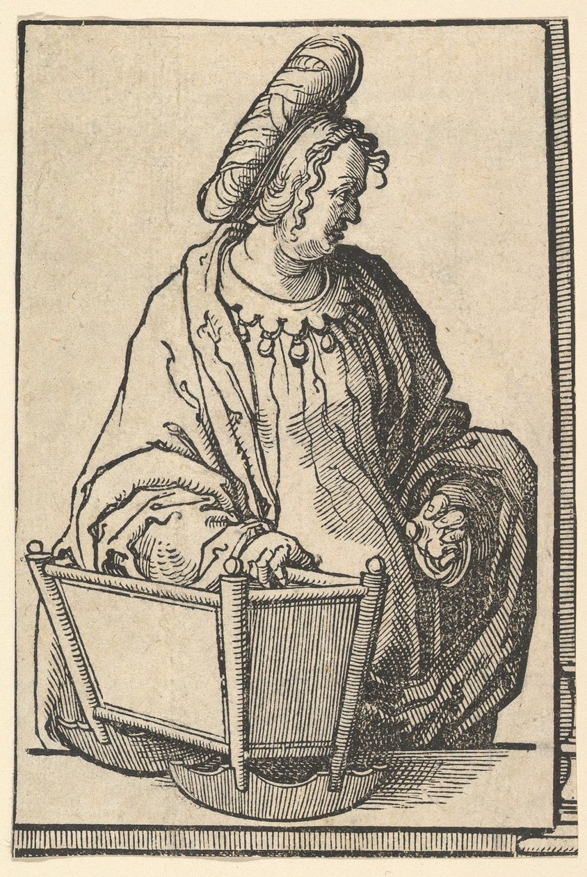 Samarische Sibylle, aus der Serie der Sibyllen, ca. 1530 von Lucas van Leyden