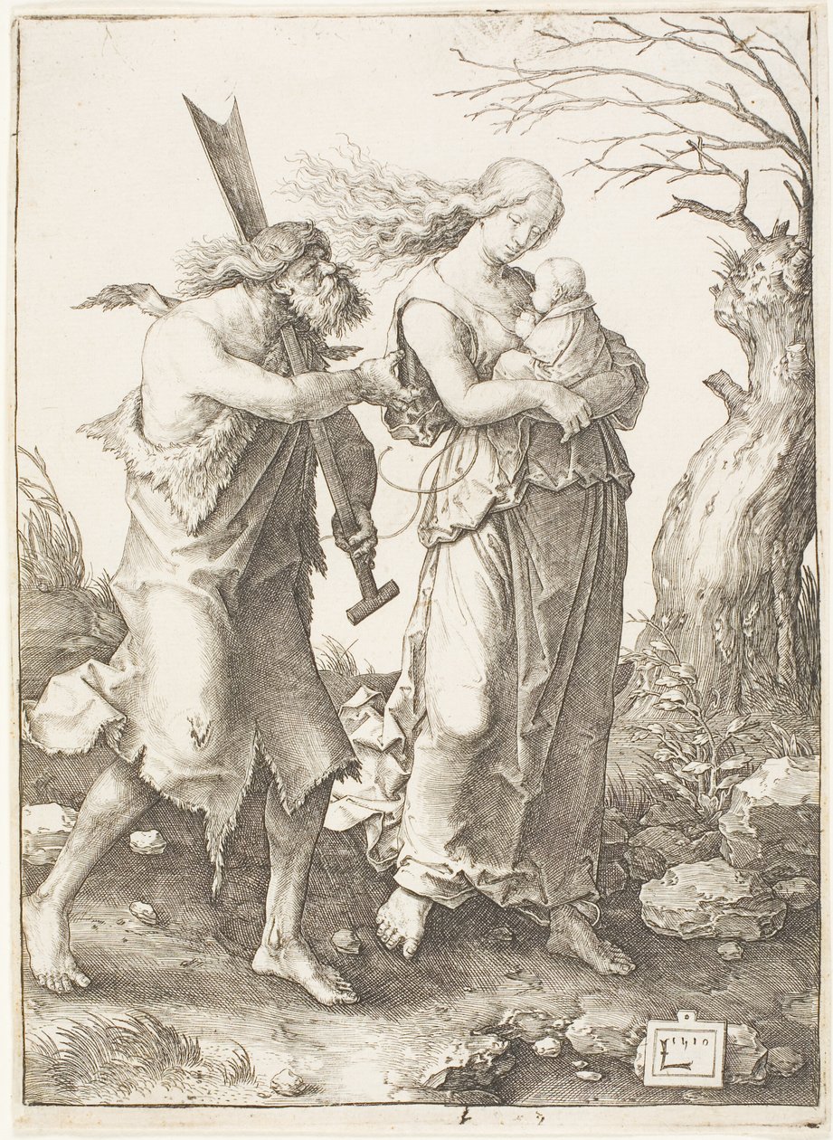 Die Vertreibung aus dem Paradies von Lucas van Leyden