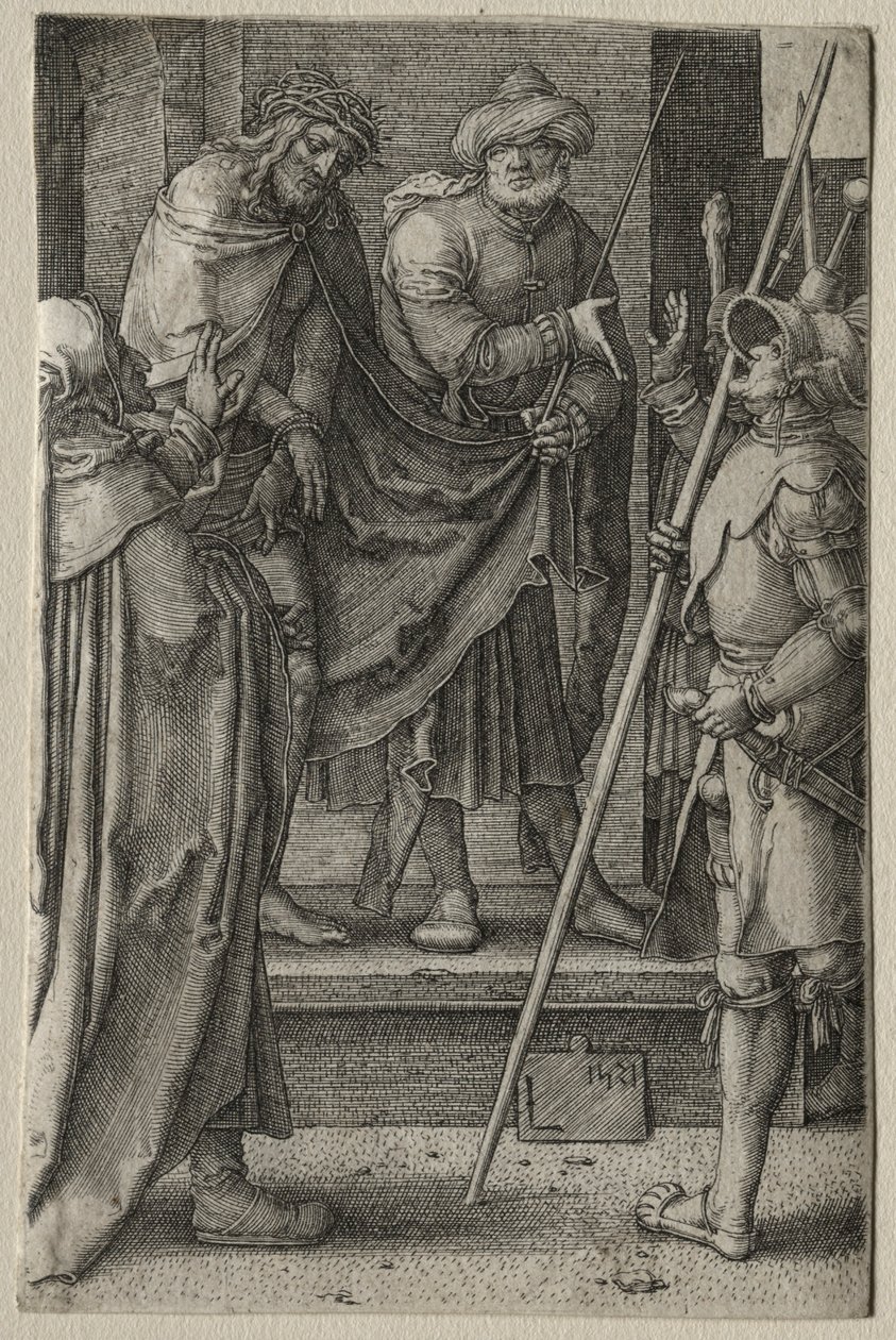 Die Passion: Christus wird dem Volk präsentiert, 1521 von Lucas van Leyden