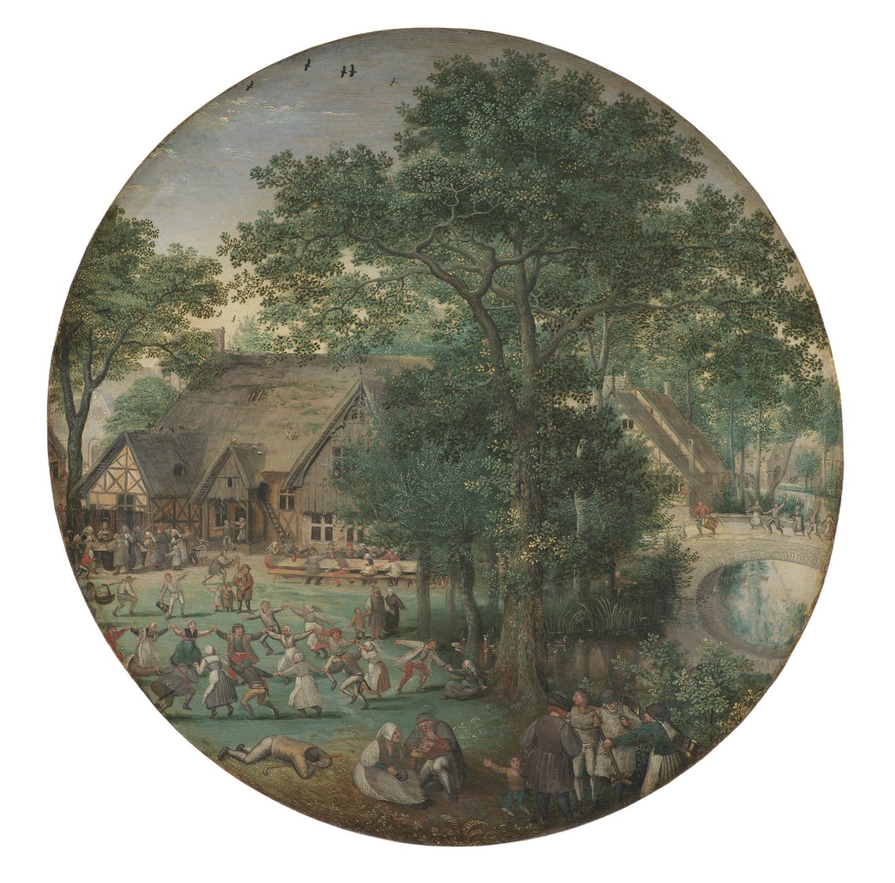 Bauernhochzeit. Der Hochzeitstanz im Freien von Lucas van Valckenborch