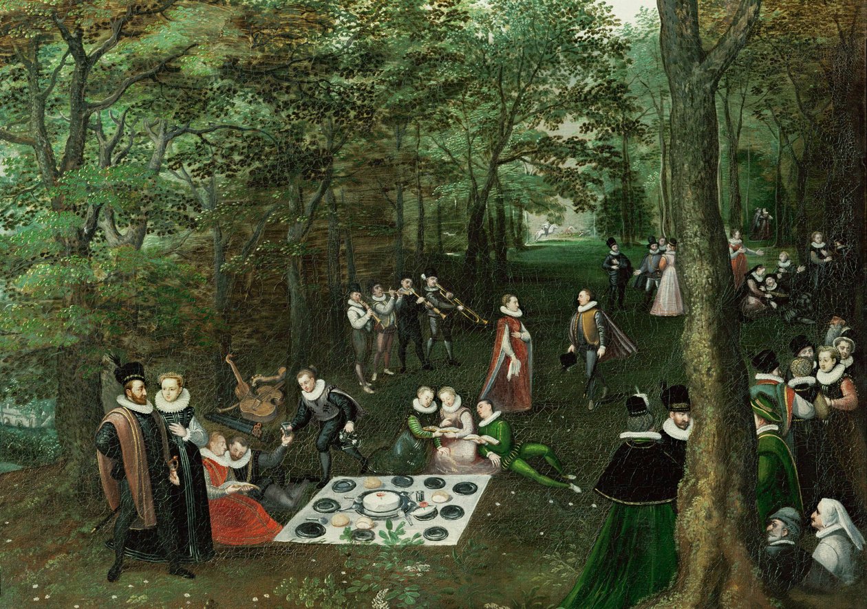 Frühling. Das Picknick von Lucas van Valckenborch