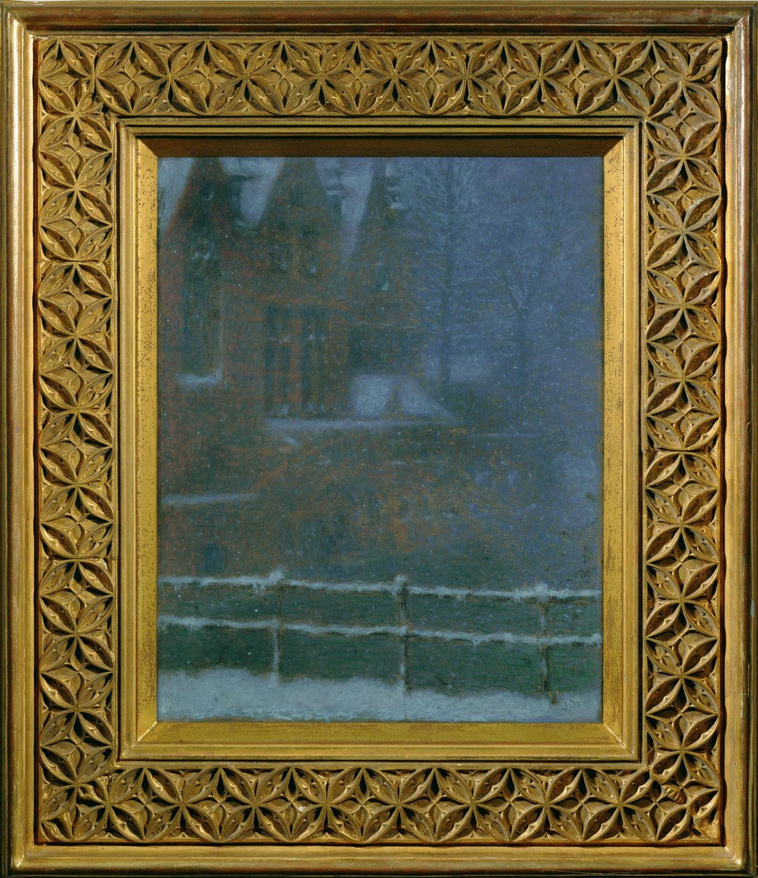 Brügge im Schnee von Lucien Levy-Dhurmer