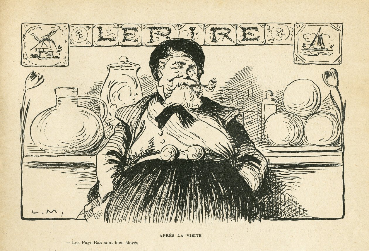 Illustration in Le Rire, 08/06/12 - Nach dem Besuch des Präsidenten - Fallieres Armand (1841-1931) (Gravur) von Lucien Metivet