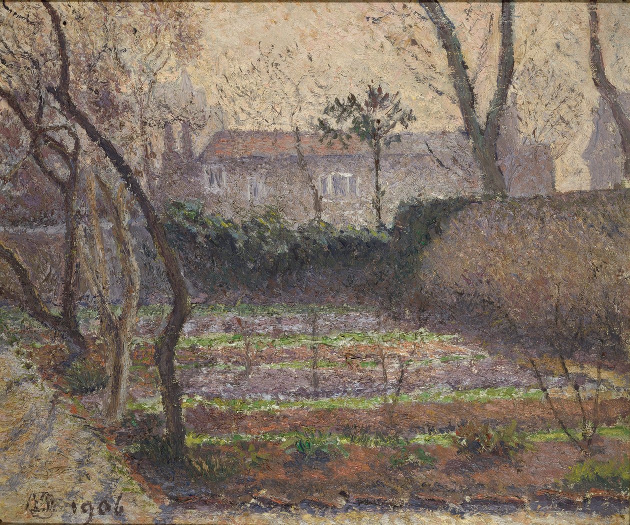 Raureif in Chiswick von Lucien Pissarro: Kunstdruck kaufen