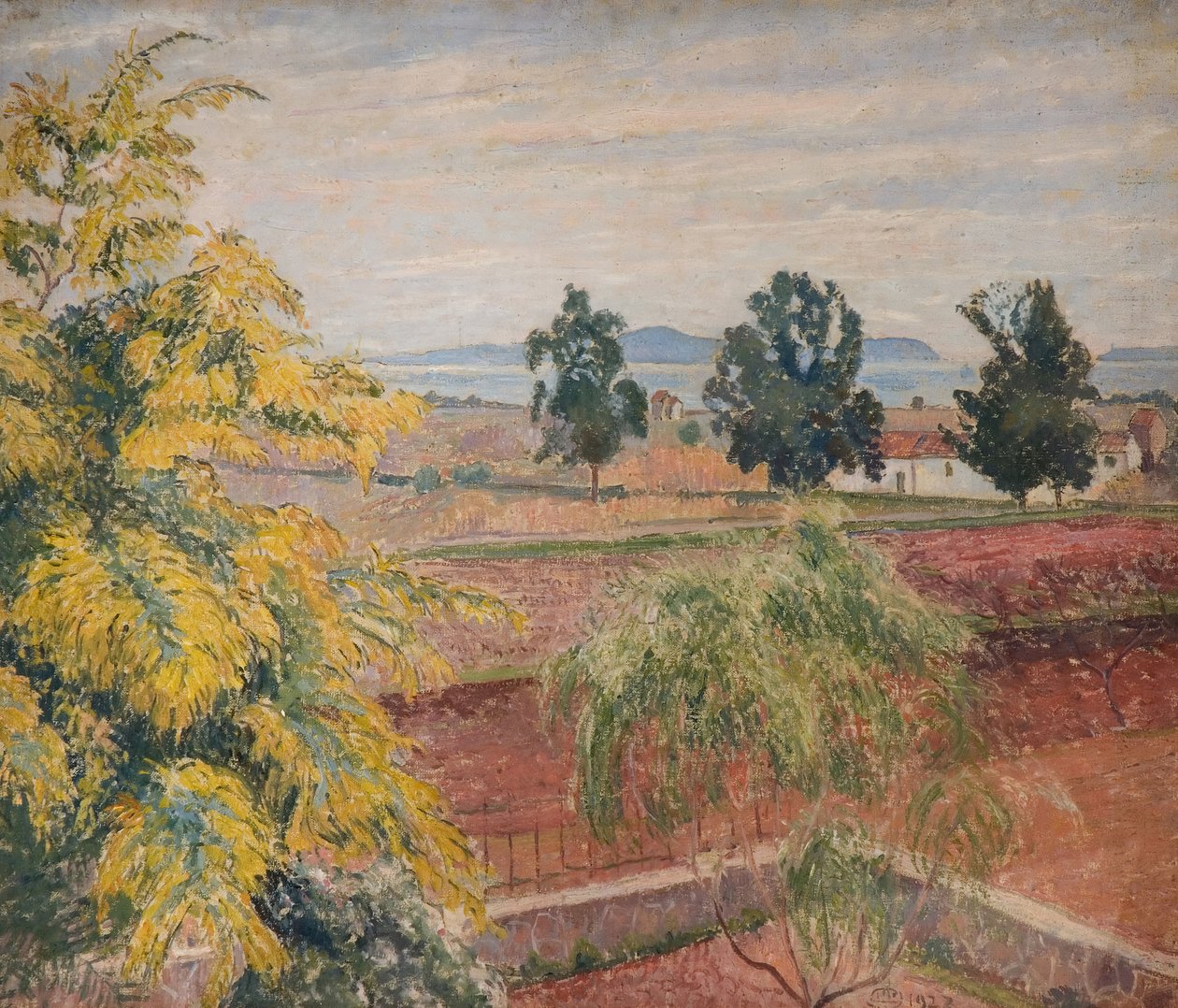 Mimosa Lavendou von Lucien Pissarro: hochwertiger Kunstdruck