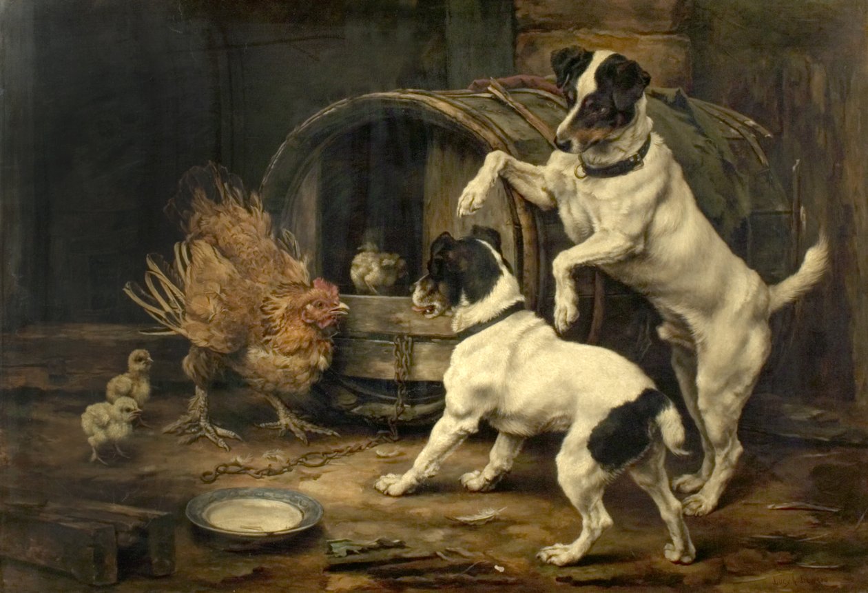 Ein besorgter Moment, 1895 von Lucy Ann Leavers