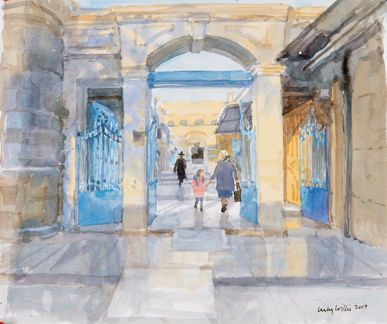 Morgen in Jerusalem, 2019 von Lucy Willis