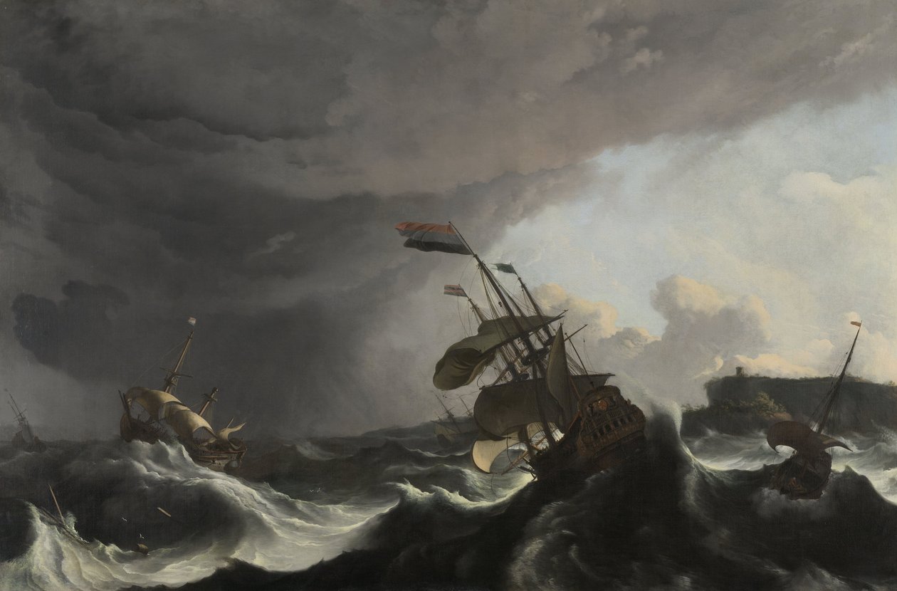 Die Schlacht von Terheide, ca. 1695 von Ludolf Backhuysen