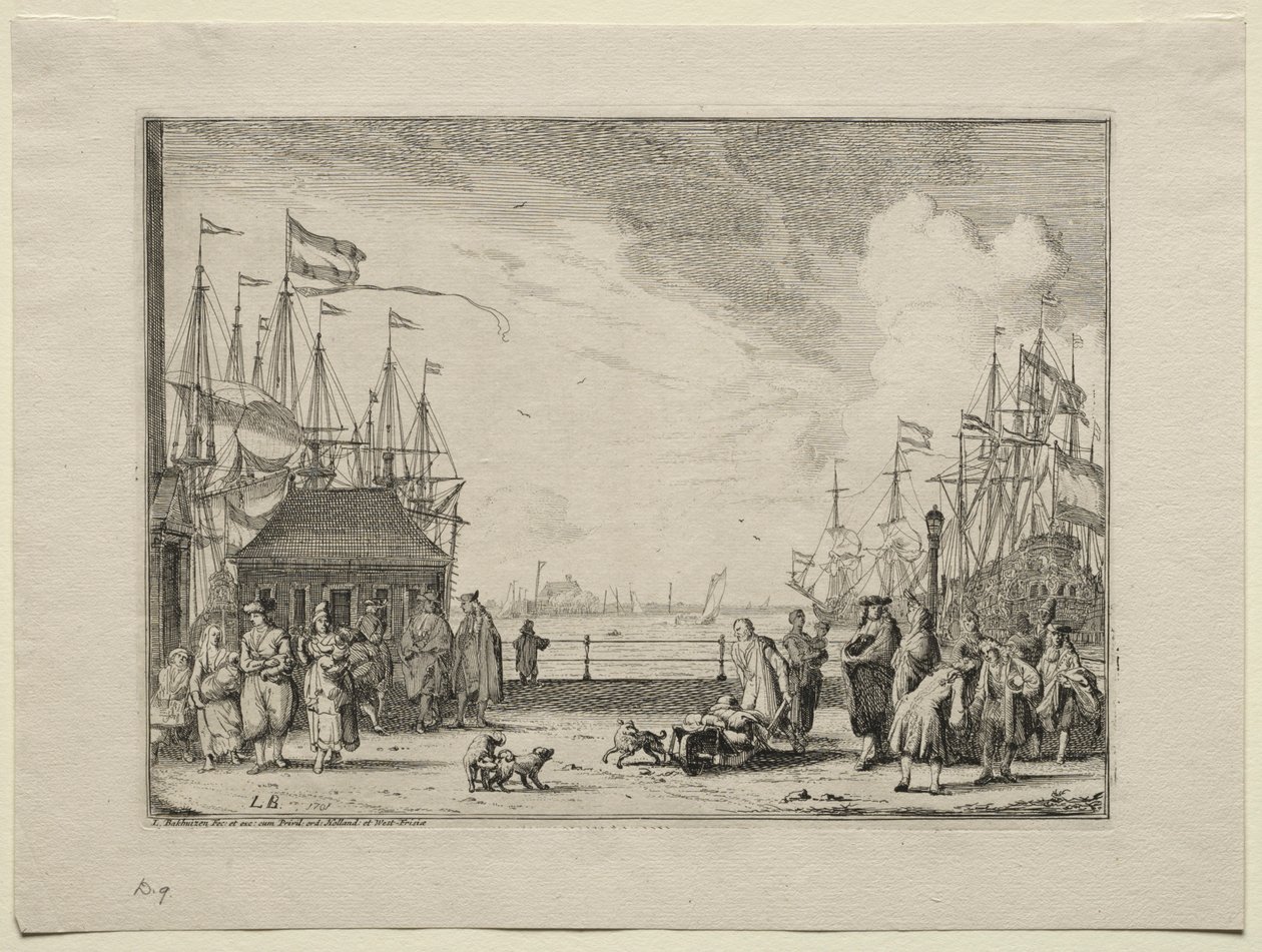 Hafen von Amsterdam von Ludolf Backhuysen