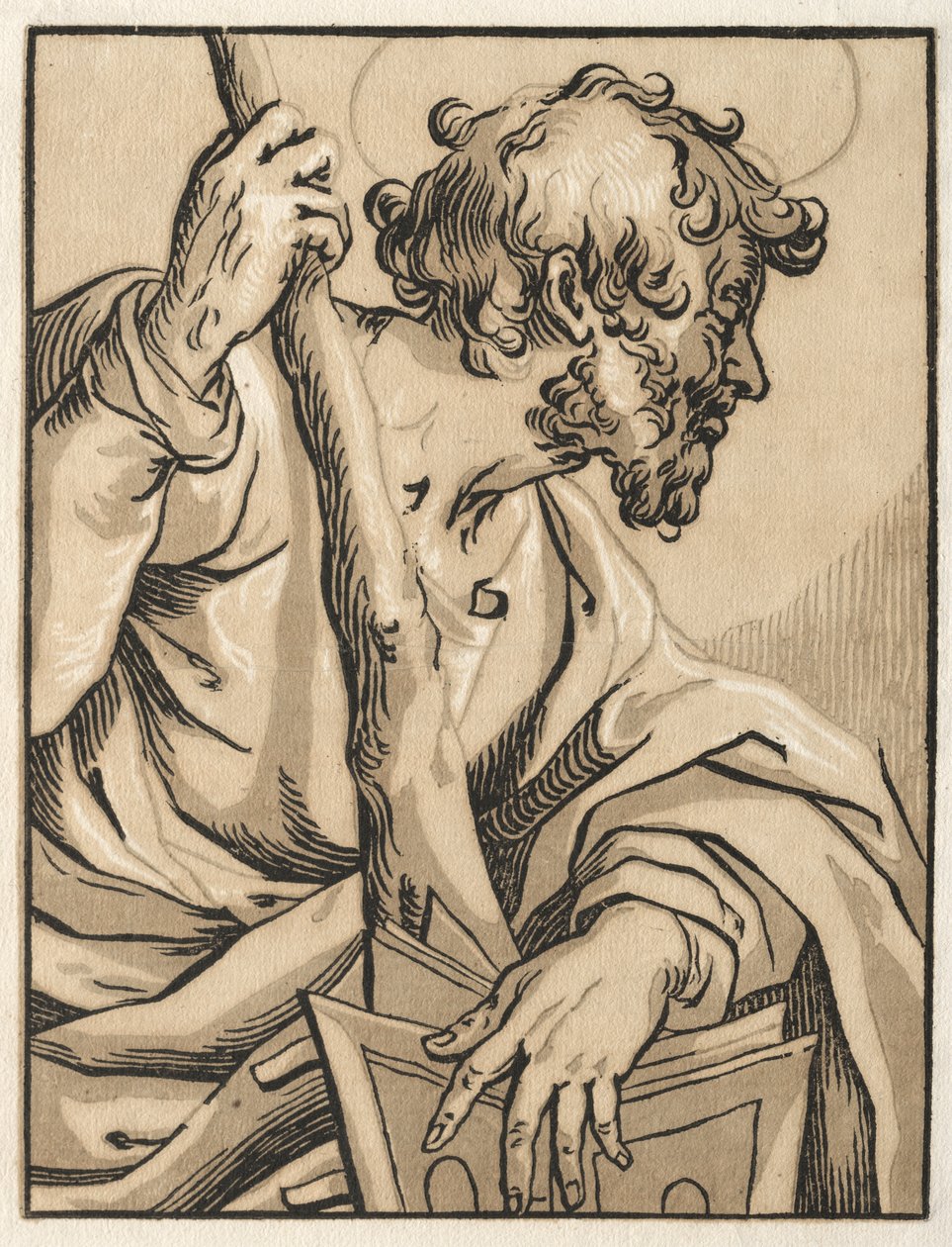 Christus und die Apostel: St. Judas Thaddäus (mit der Keule) von Ludolph Büsinck
