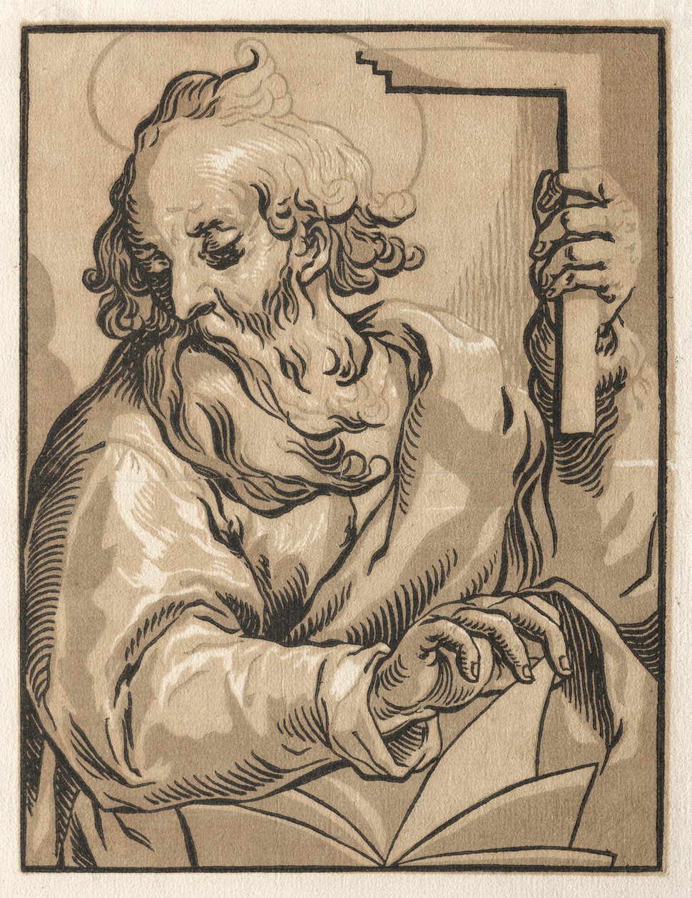 Christus und die Apostel: St. Thomas mit dem Quadrat, 1600er von Ludolph Büsinck