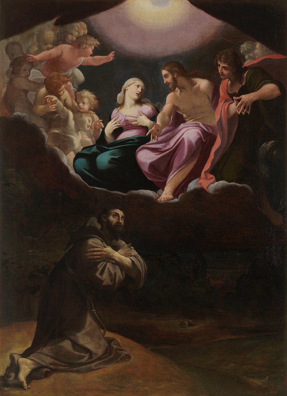 Der heilige Franziskus von Assisi in der Portiuncula von Ludovico Carracci