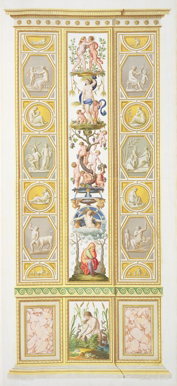 Paneel aus der Raphael-Loggia im Vatikan, aus 