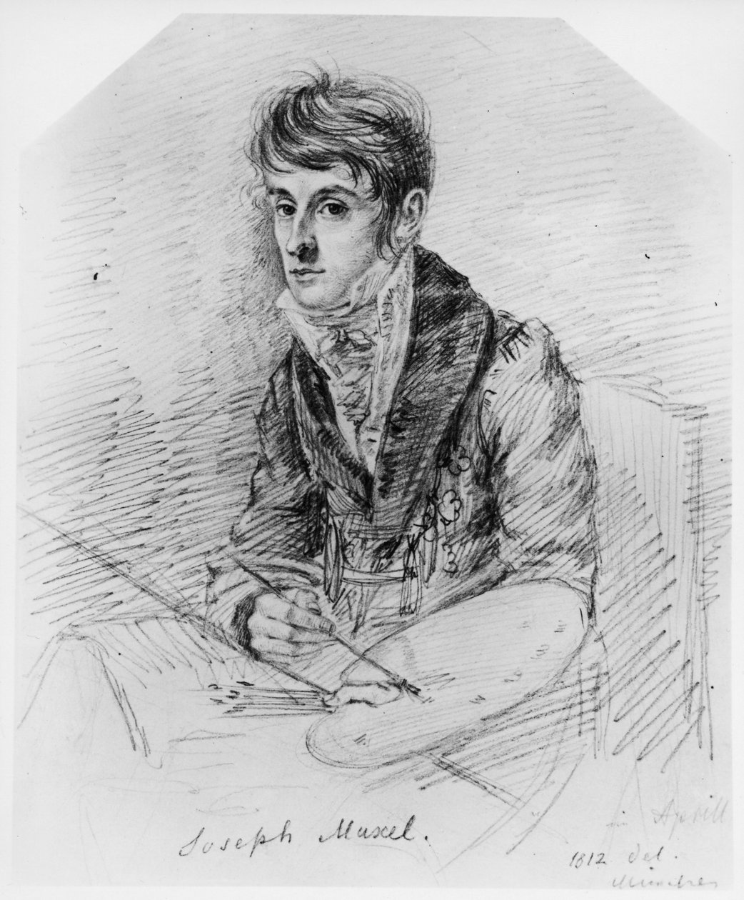 Bildnis des Malers Josef Muxel von Ludwig Emil Grimm