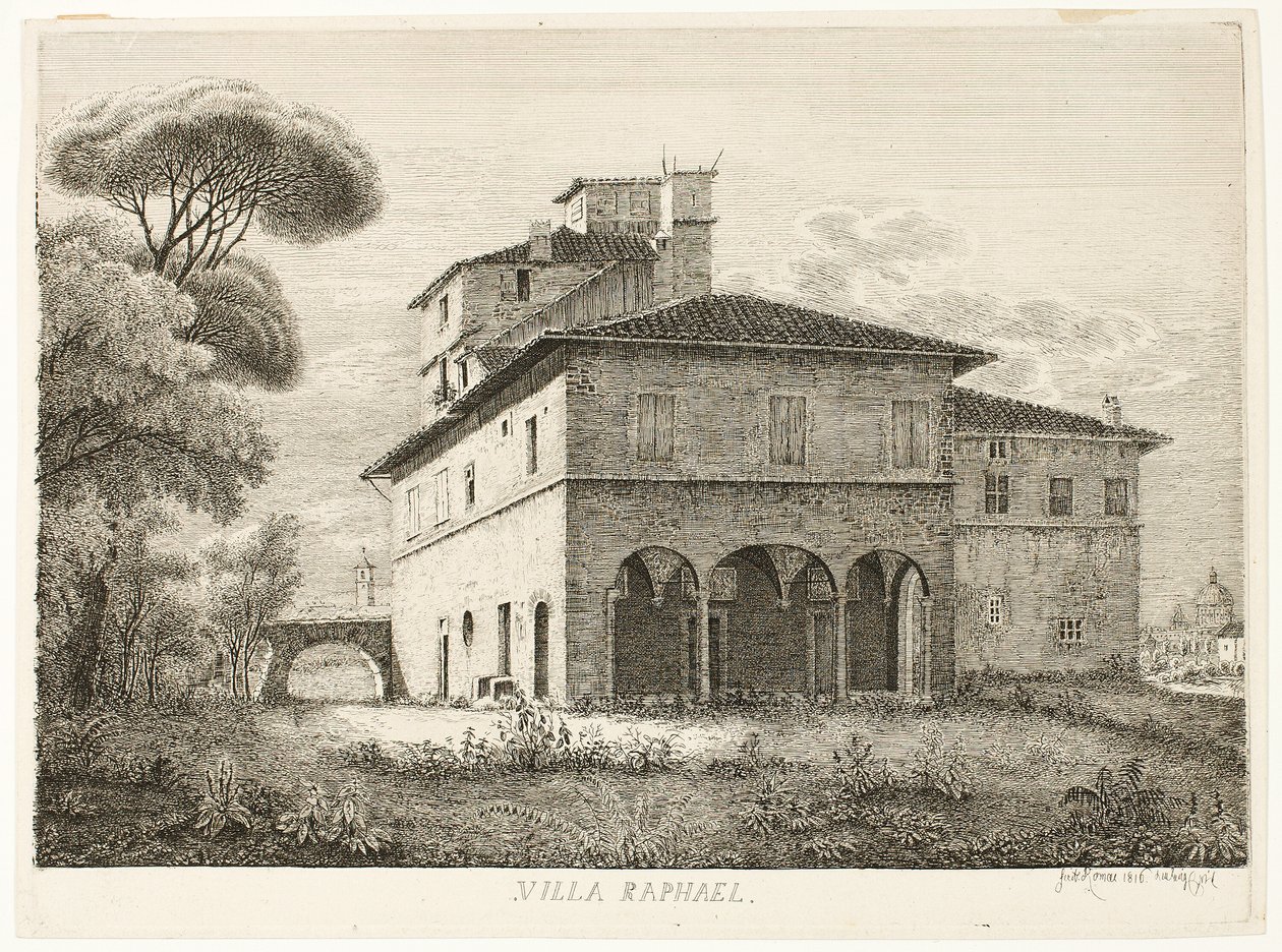 Villa Raphael, Rom von Ludwig Emil Grimm