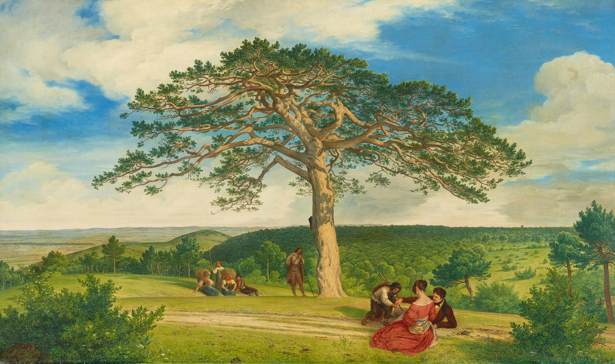 Große Kiefer im Brühltal bei Mödling von Ludwig Ferdinand Schnorr von Carolsfeld
