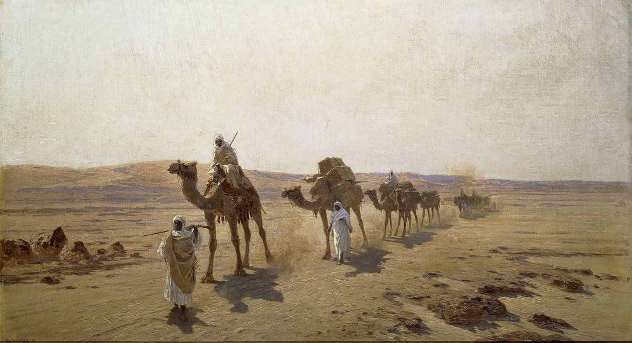 Eine arabische Karawane, 1903 von Ludwig Hans Fischer