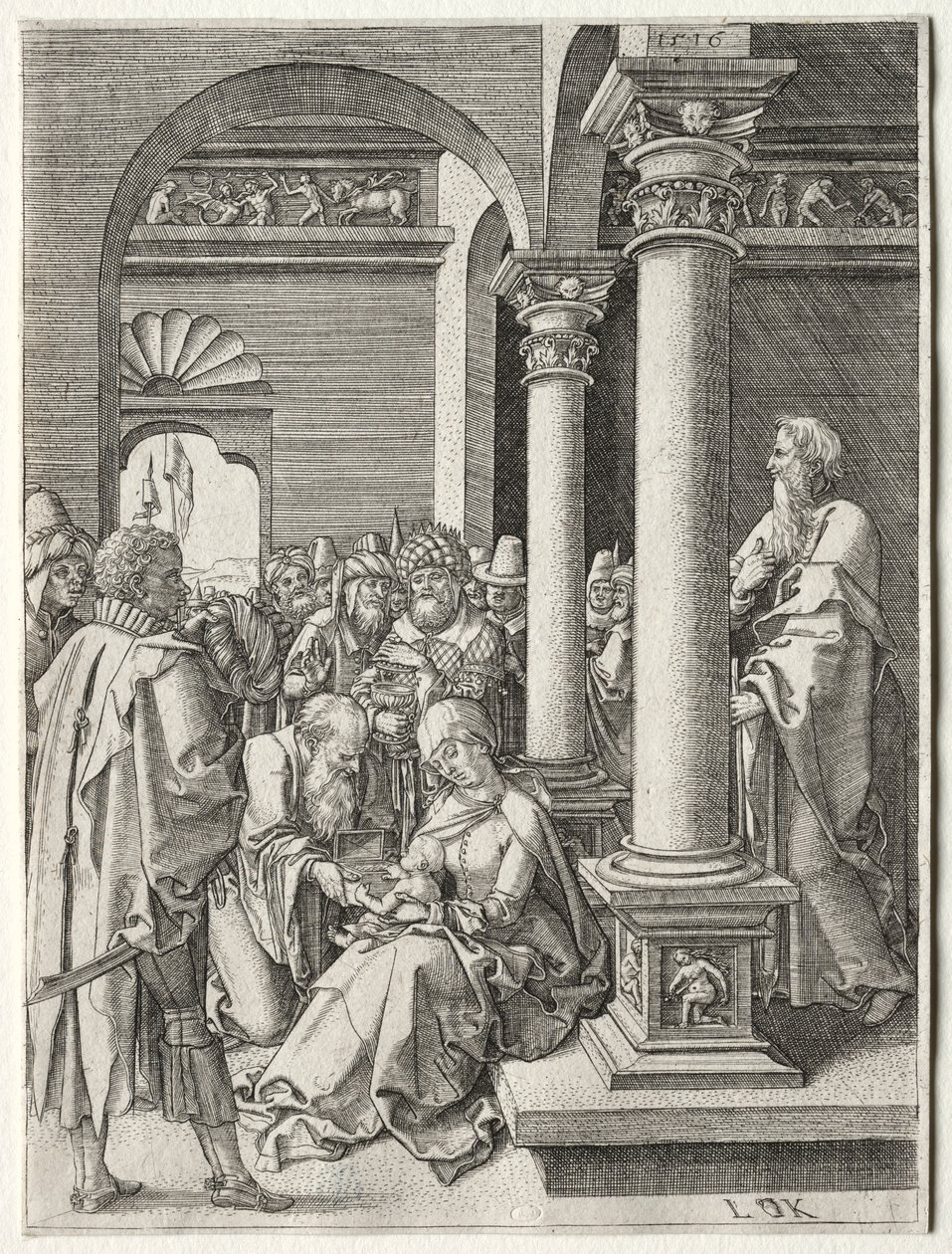 Die Anbetung der Könige, 1516 von Ludwig Krug