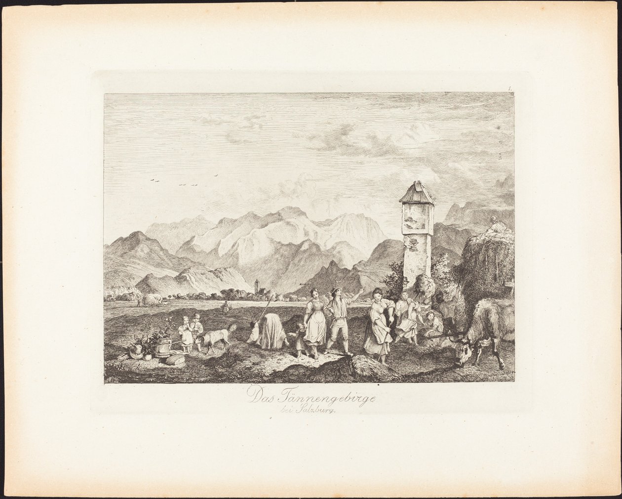 Das Tännengbirge bei Salzburg von Ludwig Richter