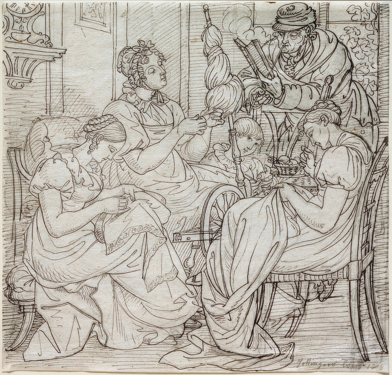 Familie Hottinger von Ludwig Vogel