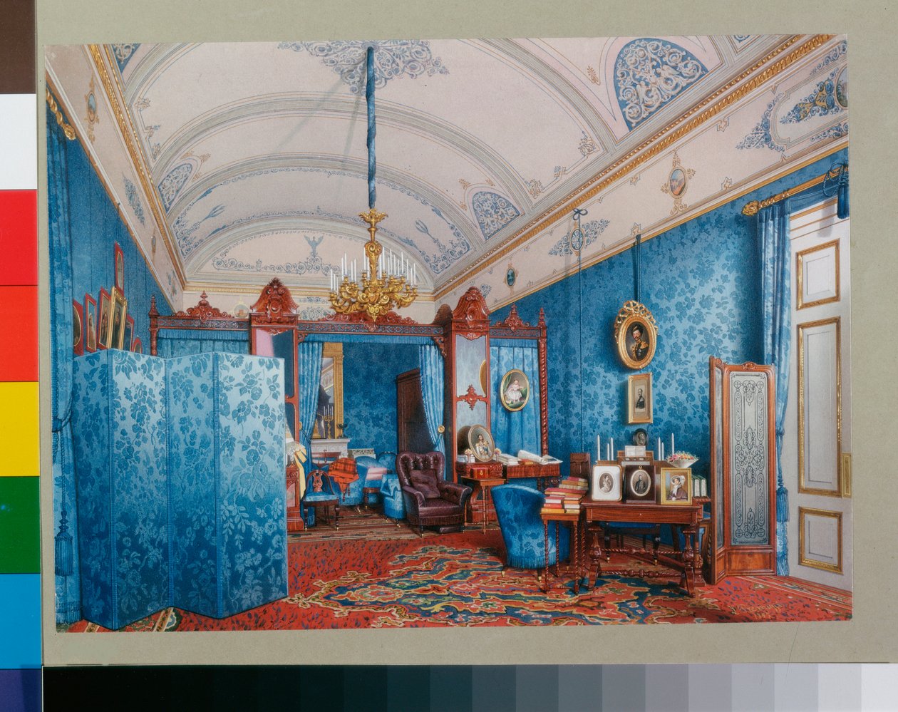 Interieurs des Winterpalastes - Das Ankleidezimmer der Kaiserin Maria Alexandrowna von Luigi Premazzi