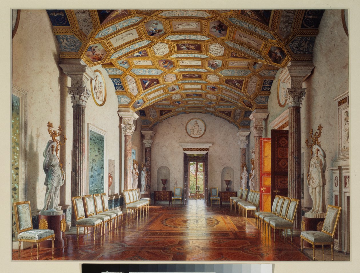 Die große Achat-Halle im Großen Palast von Zarskoje Selo von Luigi Premazzi