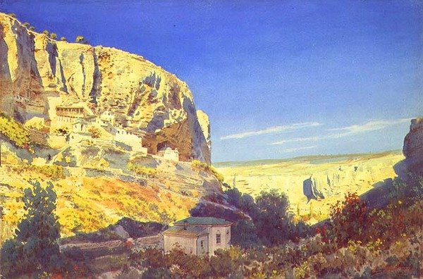Das Kloster der Himmelfahrt der Jungfrau nahe Bakhchisaray von Luigi Premazzi